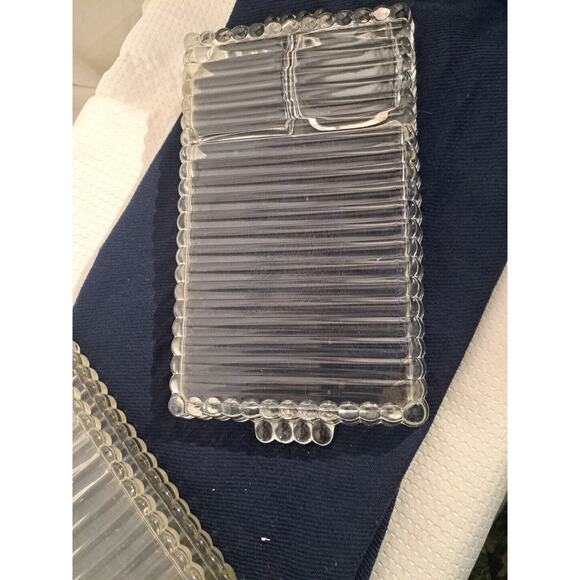 VTG Hazel Atlas "Smoke Sip and Snack" Rolling Tray Ball & Rib Design, Exc. Cond - Picture 5 of 7